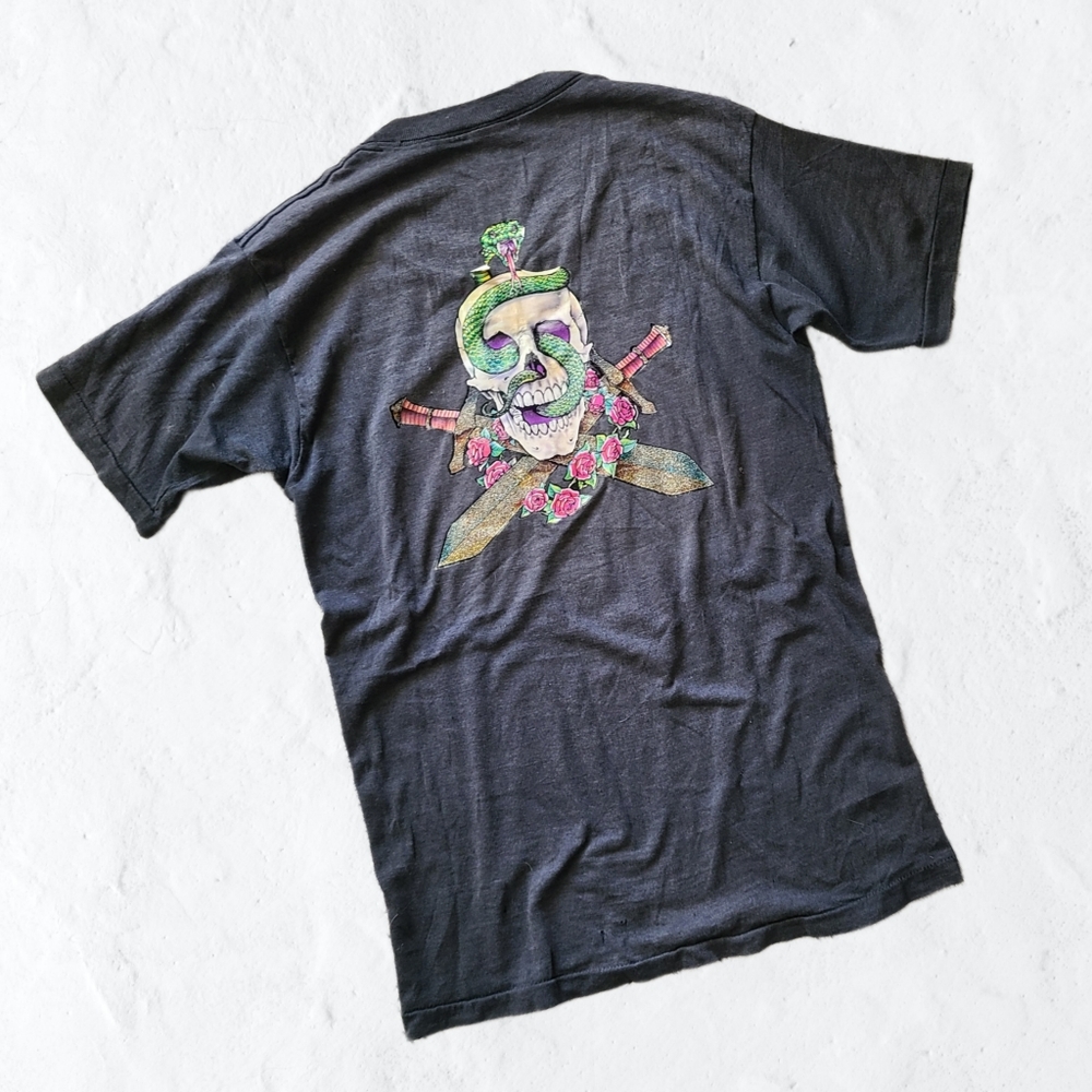 VTG 80's Van Halen Single Stitch Graphic Band Tee Size Small - Picture 3 of 7